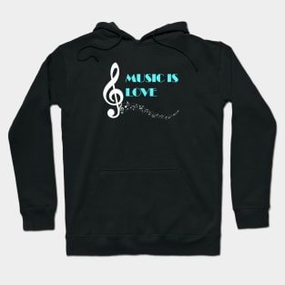 Music is love design Hoodie